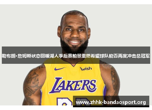 勒布朗·詹姆斯状态回暖湖人季后赛前景重燃希望球队能否再度冲击总冠军